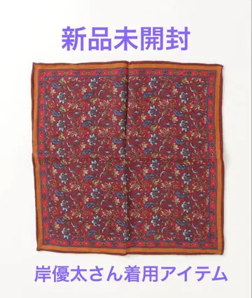 BANANA REPUBLIC 울 실크 포켓 치프 1점 기시 유타 씨