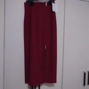 택 포함 마이 스트라다 지퍼 디자인 펜슬 스커트