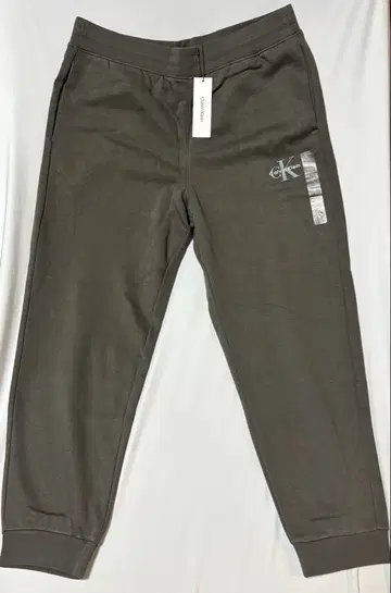 Calvin Klein 카키 조거 팬츠 스웨트 팬츠