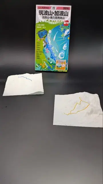 츠쿠바산 호쿄산 모형 세트 50,000/1 스케일