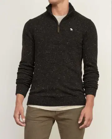 다크 그레이 집업 니트