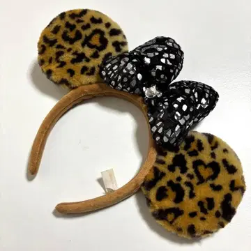 새상품급 디즈니 레오파드 무늬 머리띠