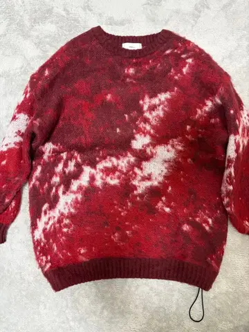 Adher 타이 다이 긴팔 니트 스웨터