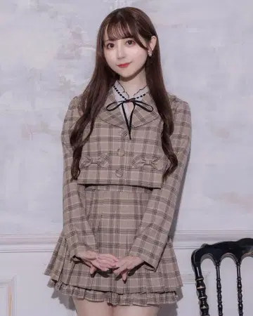 [ Pium 피움 ] 프릴 칼라 리본 자켓