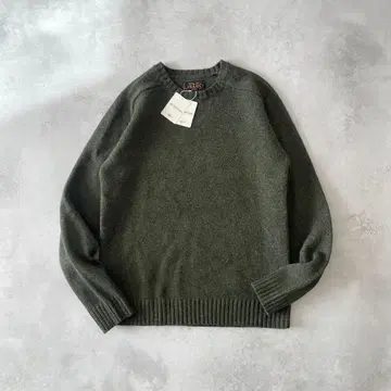 미사용 BEAMS PLUS 셰틀랜드 니트 카키 울 M