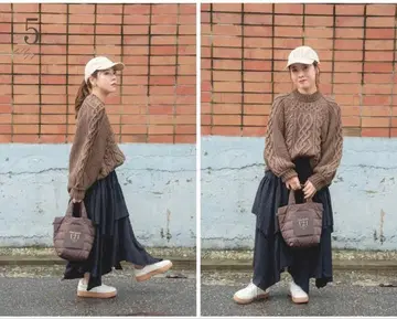 tal.by yumi. 시마무라 청키 니트 중간 브라운 L 가을/겨울