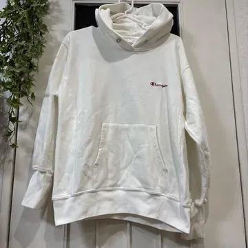 Champion 리버스 위브 후드티 L 사이즈 화이트
