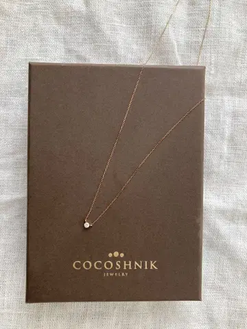 COCOSHNIK 싱글 볼 다이아 골드 목걸이
