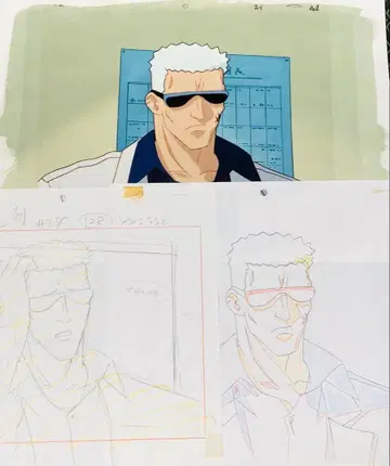 마스터 모스키튼 애니메이션 셀화와 원화