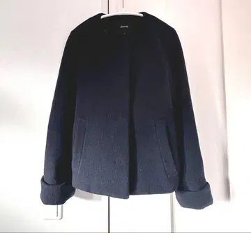 allureville 알아바일 숏코트 네이비 다크 네이비