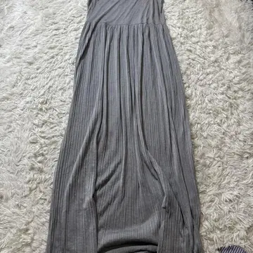 띠어리 그레이 롱 원피스 여성용 슬리브리스