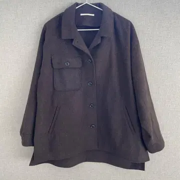 울 혼방 브라운 셔츠 자켓 어반 리서치