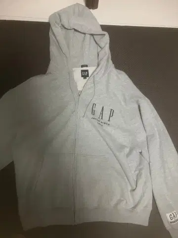 GAP 그레이 집업 후드티