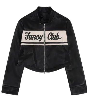 Fancy Club 크롭 가죽 자켓