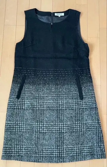 PRIMATIVO 모리 하나에 슬리브리스 원피스 점퍼 스커트 블랙