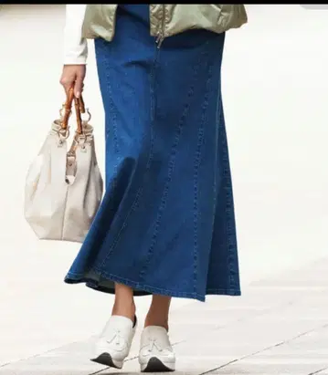 새상품 DAMA Collection  머메이드 데님 스커트