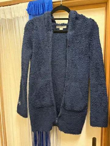 BAREFOOT DREAMS 네이비 플리스 자켓