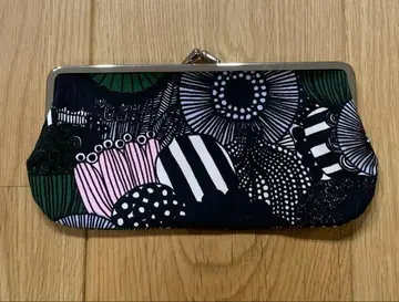 마리메꼬 꽃무늬 가마구치 파우치