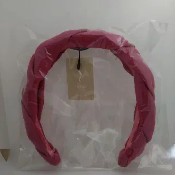 컴플렉스 비즈 핑크 헤어밴드 머리띠