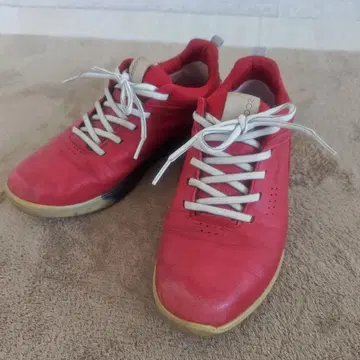 에코 빨간색 가죽 . 에코 골프화 레드 계열