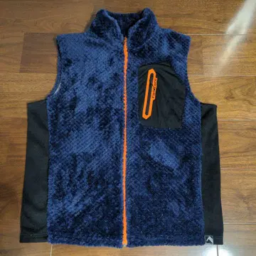 기무라 타쿠야 착용 모델 베스트판 플리스 네이비 집업 LL