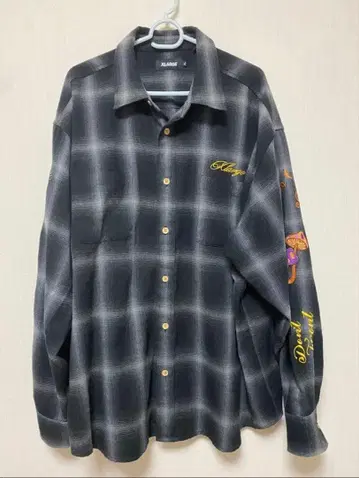 엑스라지 긴팔 체크 셔츠 XL