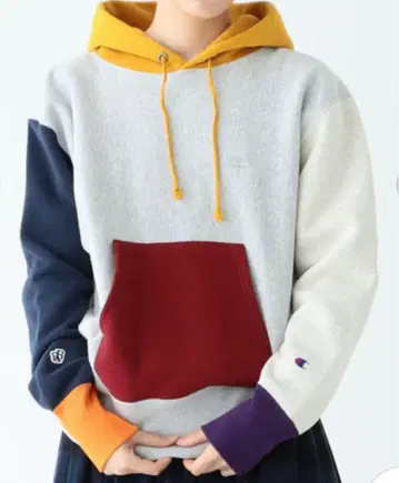 새상품급*빔즈 보이 별주 Champion*클레이지 컬러 후드 맨투맨