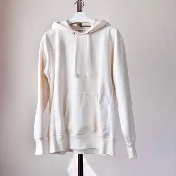 오라리 화이트 후드티 사이즈 5