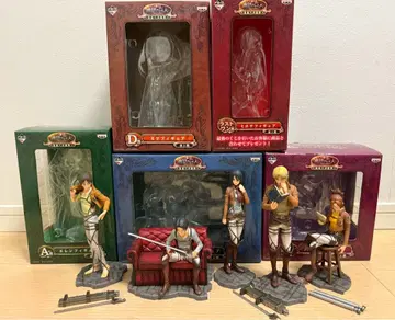 [ 새상품급 5점 일부 접착 있음 ] 제일복권 진격의 거인