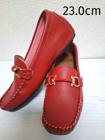 미사용품 MELLOW 소프트 비트 모카신 플랫슈즈 23.0cm