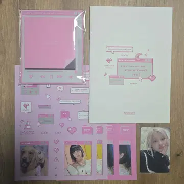 blackpink 블핑 로제 rose 트레이딩 카드 데코 키트 6th