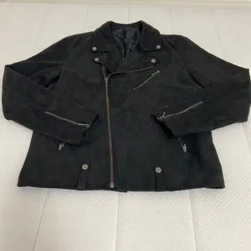 블랙 스웨이드 싱글 라이더 자켓 M 사이즈