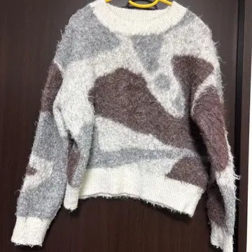 MURUA 추상 디자인 긴팔 스웨터