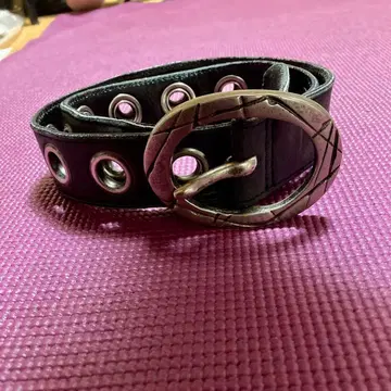 5351 pour les femmes 블랙 가죽 벨트