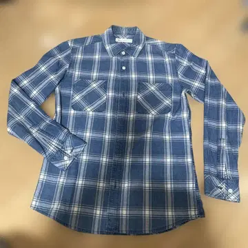 남성용 Ron Herman 블루 계열 체크 플란넬 셔츠