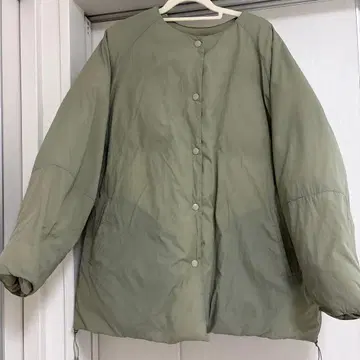 beams heart 다운 카키