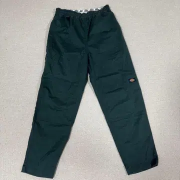 Dickies 다크 그린 워크 팬츠 엘라스틱 웨이스트
