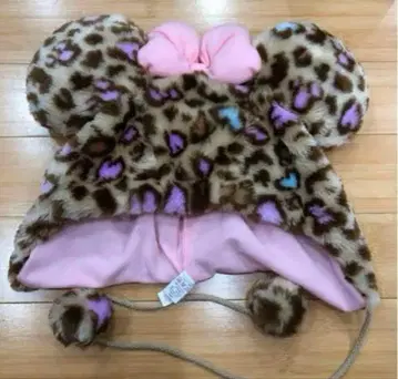 레오파드 무늬 리본 미니