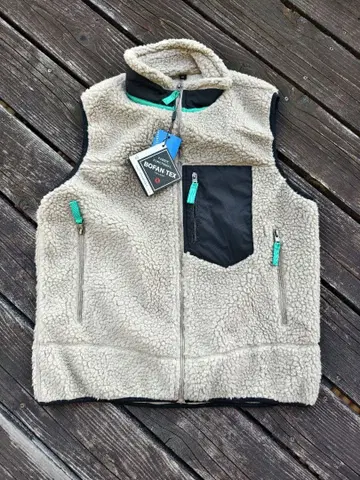 레트로 X 플리스 베스트 베이지 남성용 M 사이즈