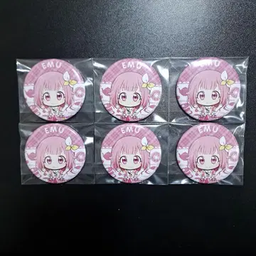 프로세카 오오토리 에무 캔뱃지 콜라보 카페 스이파라 6개 세트