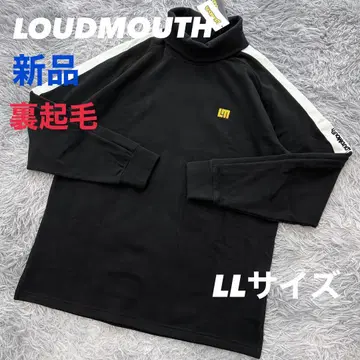 새상품 라우드 마우스 터틀넥 긴팔 셔츠 속기모 블랙 LL 사이즈