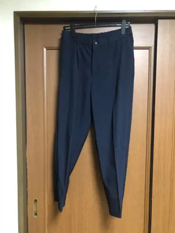 네이비 슬랙스 허리밴딩 포함