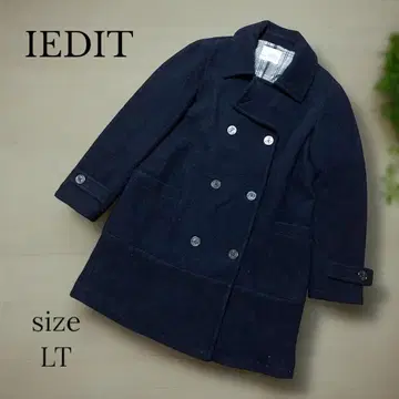 [ IEDIT ] 다크 네이비 피 코트 LT 사이즈