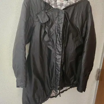 chalayan 블랙 나일론 자켓 후드 부착