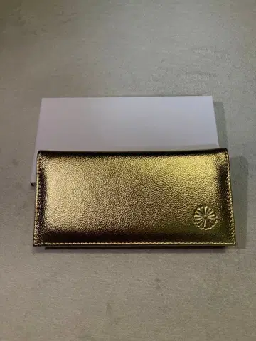 [미사용 새상품] 황궁 장지갑 골드 동어원 본마루 천연 가죽