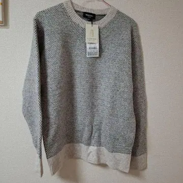 그레이 계열 메쉬 편직 니트 스웨터 03 사이즈