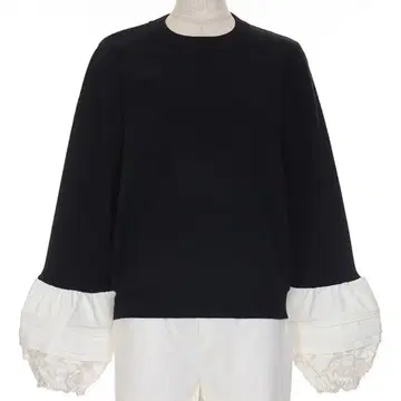 chesty 체스티 커팅 슬리브 니트 니트 블라우스 셔츠