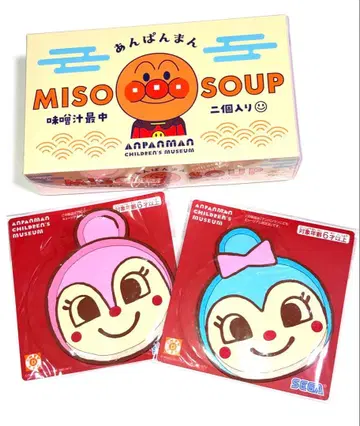 호빵맨 뮤지엄 기념품 코스터 된장국 모나카