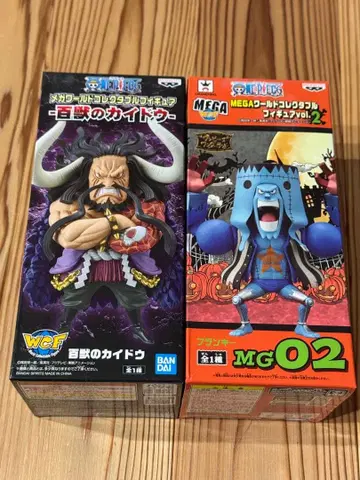 원피스 메가 월드 컬렉션 카이도 프랭키 미개봉 상자 약간의 흠집