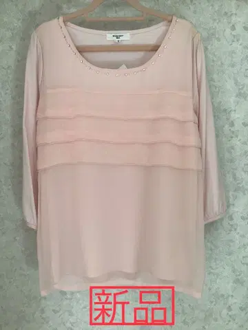 새상품 오부소매 튜닉 M 핑크 NATURAL BEAUTY BASIC